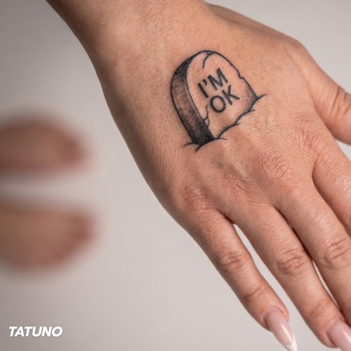 Tatuaż półtrwały martwy spokój