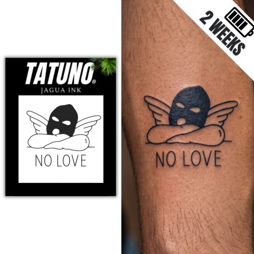 Tatuaż półtrwały no love