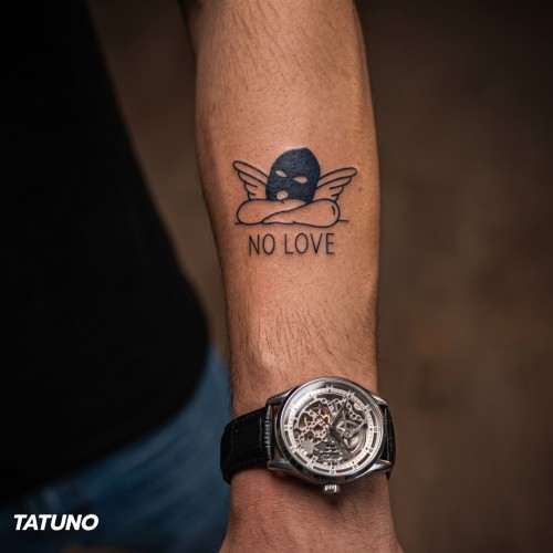 Tatuaż półtrwały no love