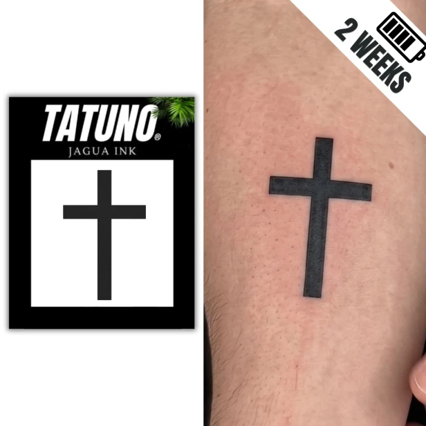 Tatuaż półtrwały krzyż