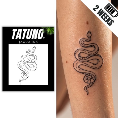 Tatuaż półtrwały wężowy twist