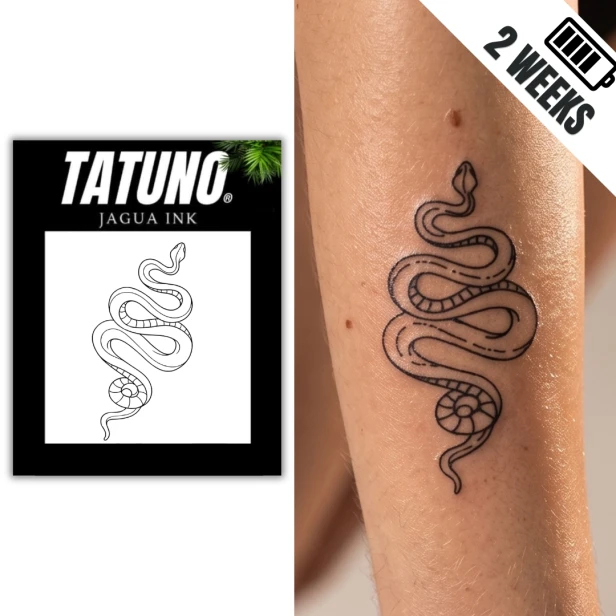 Tatuaż półtrwały wężowy twist