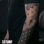 Tatuaż półtrwały rękaw neo mozaika
