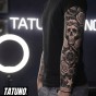 Tatuaż półtrwały rękaw święty chaos