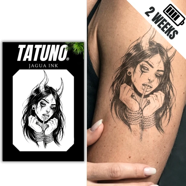 Tatuaż półtrwały devil girl