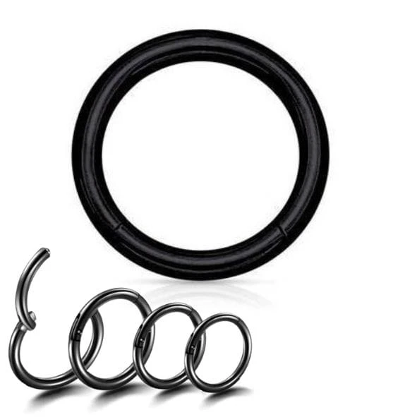 kolczyk-kolko-segment-CLICKER-srebrne-piercing
