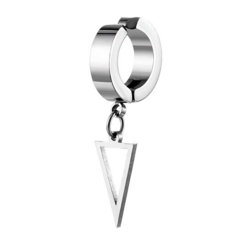 Fake kolczyk do ucha fake piercing  trójkąt