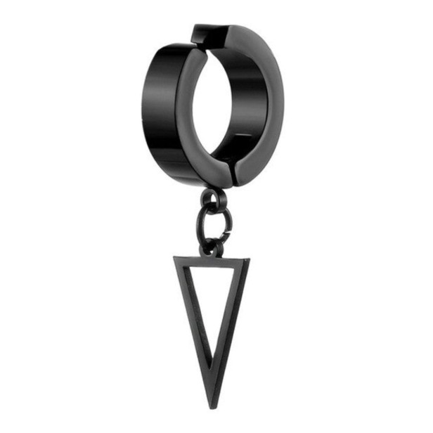 Fake kolczyk do ucha fake piercing  trójkąt
