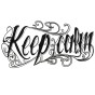 Tatuaż napis keep calm