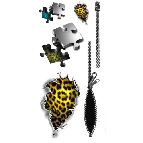 Tatuaże puzzle panterka 3d