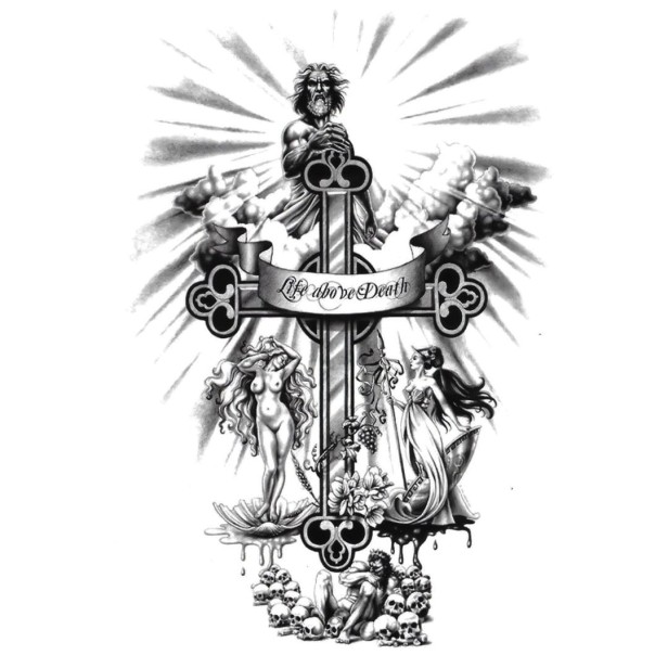 Tatuaż religijny krzyż