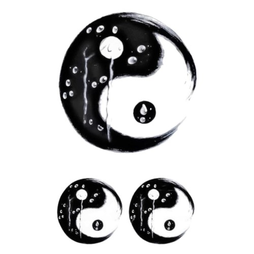 Tatuaż mały znak yin yang
