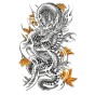 Tatuaż zmywalny smok orientalny chiński kung fu