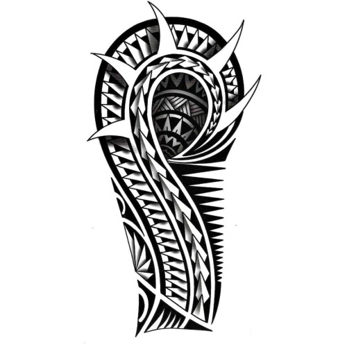 Tatuaż zmywalny na ramię tribal
