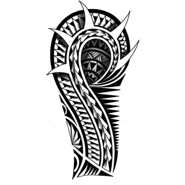 Tatuaż zmywalny na ramię tribal