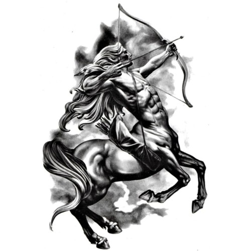 Tatuaż męski tymczasowy centaur