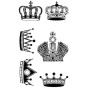 Tatuaż mały tymczasowy korona crown (