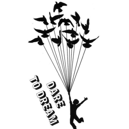 Tatuaż mały tymczasowy to dream dare