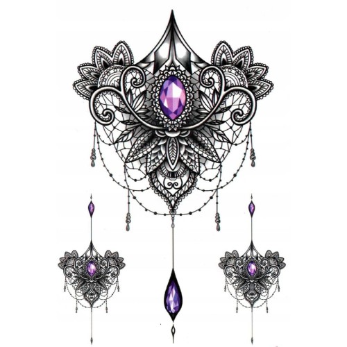 Tatuaż mandala boho (