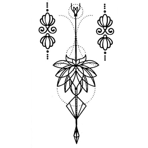 Tatuaż tymczasowy mandala