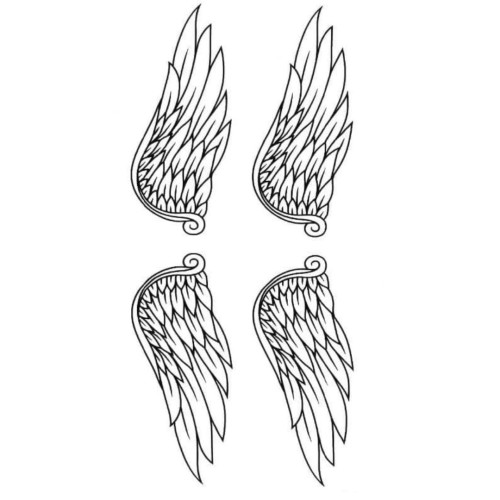 Tatuaż tymczasowy skrzydła wings