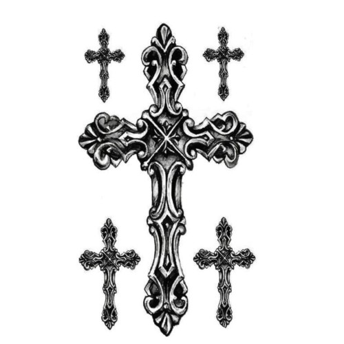 Tatuaż tymczasowy krzyże