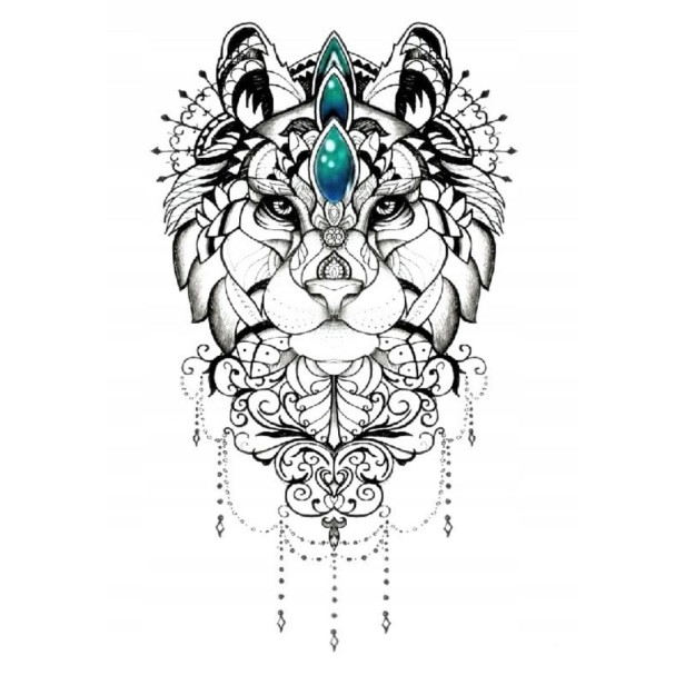 Tatuaż zmywalny tygrys tiger